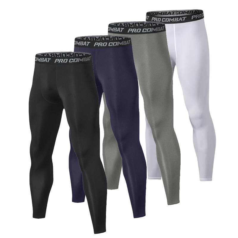 Compression Long Pant - 1-delige heren compressielegging in effen kleur