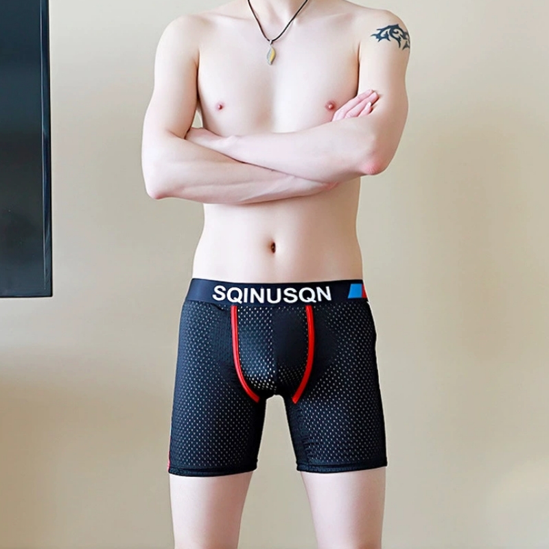 Heren Ice Silk Mesh Boxer Shor - Mesh Sport Boxer recensie en prijs
